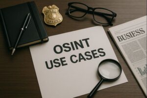 サイバーセキュリティ対策以外でのOSINT活用シーンをイメージした画像