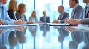 経営幹部のミーティングのイメージ